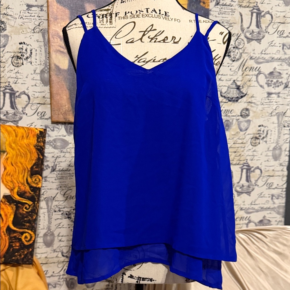 Charlotte Russe Vibrant Blue Camisole Top
